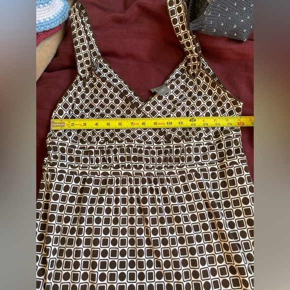 Ann Taylor Geometric Black and White Knit Dress - Picture 3 of 9